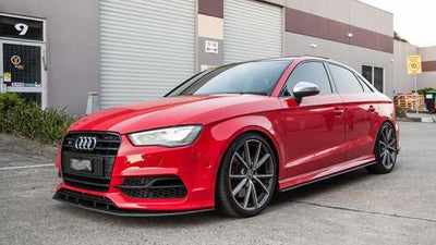 Flow Designs AUDI S3 8V PFL SEDAN FRONT SPLITTER - V-Tech Australia | VW & Audi Performance Parts