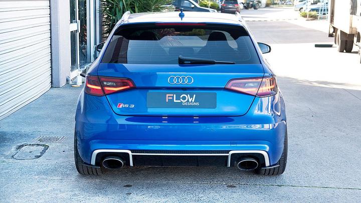 Flow Designs AUDI RS3 8V PFL SPORTBACK FULL SPLITTER SET - OPTION 1 - V-Tech Australia | VW & Audi Performance Parts