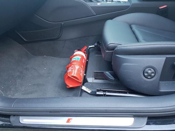 Kap Industries Fire Extinguisher Bracket Audi S3 8P - V-Tech Australia | VW & Audi Performance Parts