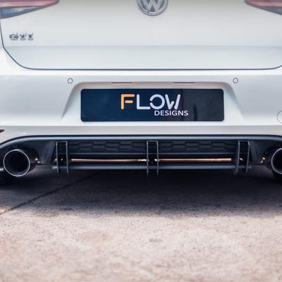 Flow Designs - VW MK7 Golf GTI Flow-Lock Rear Diffuser - VTUNE PERFORMANCE | European Performance Specialists