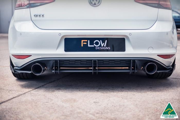Flow Designs - VW MK7 Golf GTI Flow-Lock Rear Diffuser - VTUNE PERFORMANCE | European Performance Specialists