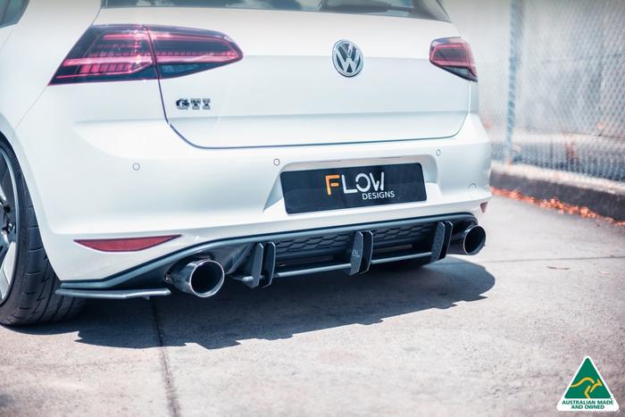 Flow Designs - VW MK7 Golf GTI Flow-Lock Rear Diffuser - VTUNE PERFORMANCE | European Performance Specialists