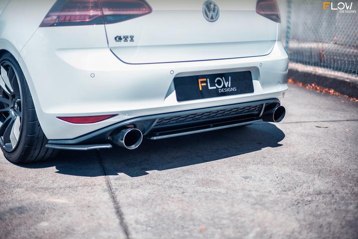 Flow Designs VW MK7 GOLF GTI REAR VALANCE & FAIRING - V-Tech Australia | VW & Audi Performance Parts