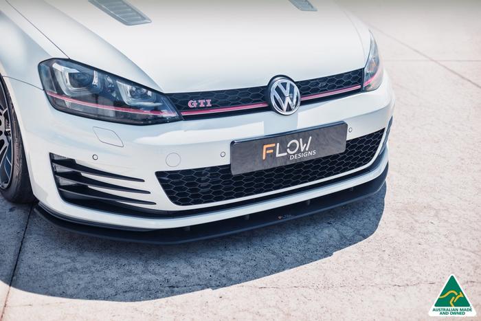Flow Designs - MK7 Golf GTI Front Lip Splitter & Bumper Reinforcement Bracket - VTUNE PERFORMANCE | European Performance Specialists