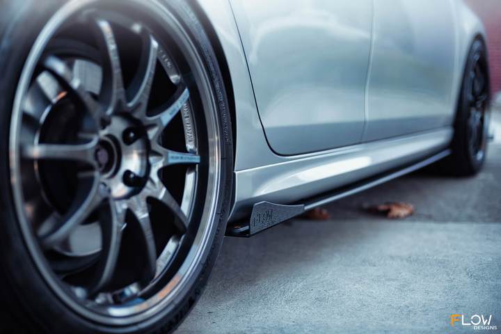 Flow Designs VW MK6 GOLF R SIDE SPLITTERS V3 (PAIR) - V-Tech Australia | VW & Audi Performance Parts