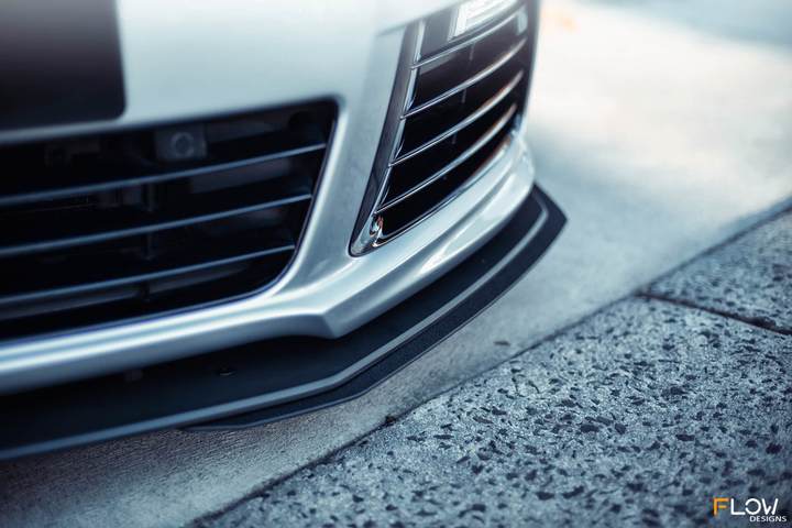 Flow Designs VW MK6 GOLF R FRONT EXTENSIONS (PAIR) - V-Tech Australia | VW & Audi Performance Parts