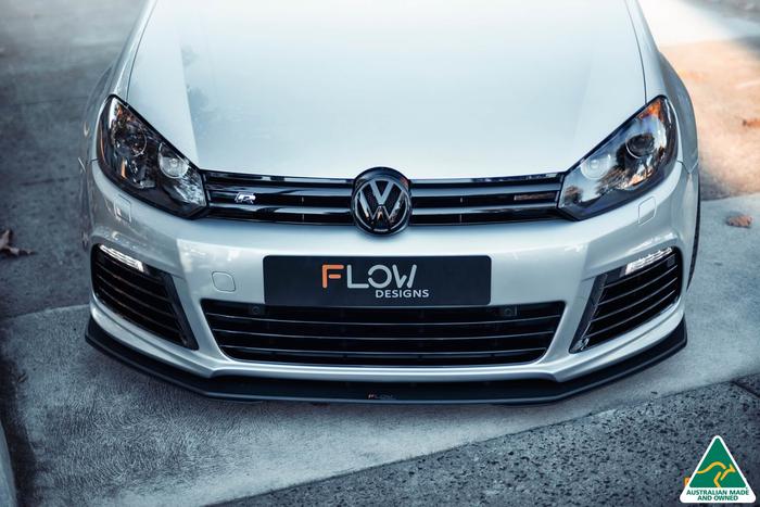 Flow Designs - VW MK6 Golf R Front Lip Splitter & Aerospacers V3 - VTUNE PERFORMANCE | European Performance Specialists