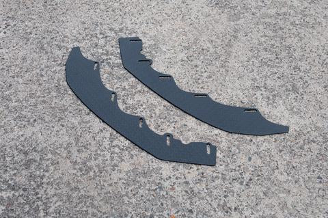 Flow Designs VW MK7.5 GOLF R FRONT SPLITTER EXTENSIONS (PAIR) - V-Tech Australia | VW & Audi Performance Parts