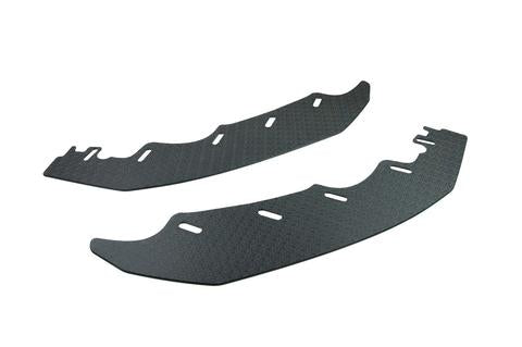 Flow Designs VW MK7 GOLF R FRONT SPLITTER EXTENSIONS (PAIR) - V-Tech Australia | VW & Audi Performance Parts