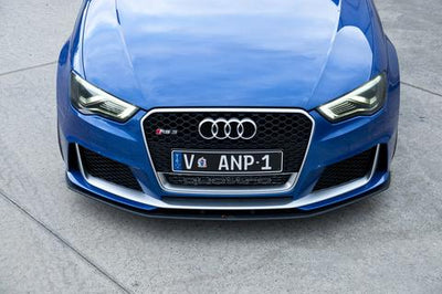 Flow Designs AUDI RS3 8V PFL HATCH FRONT SPLITTER V1 - V-Tech Australia | VW & Audi Performance Parts