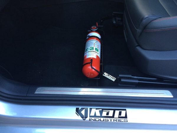 Kap Industries Fire Extinguisher Bracket Volkswagen MK7.5 Golf - V-Tech Australia | VW & Audi Performance Parts