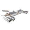 Scorpion SVWS046D - MK7 R -  Car Exhaust Cat-Back System (Non-Resonated) (Valved) Quad Daytona - V-Tech Australia | VW & Audi Performance Parts