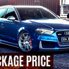 Flow Designs AUDI RS3 8V PFL SPORTBACK FULL SPLITTER SET - OPTION 2 - V-Tech Australia | VW & Audi Performance Parts