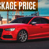 Flow Designs AUDI S3 8V PFL SEDAN FULL SPLITTER SET - V-Tech Australia | VW & Audi Performance Parts