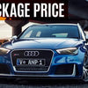 Flow Designs AUDI RS3 8V PFL SPORTBACK FULL SPLITTER SET - OPTION 1 - V-Tech Australia | VW & Audi Performance Parts
